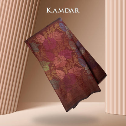 Bunga Raya Metallic Songket 44"