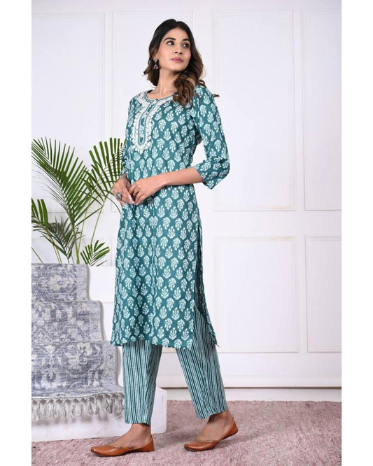 Radha Cotton Kurti Set with Dupatta