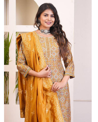 Aliya Cotton Kurti Set with Dupatta