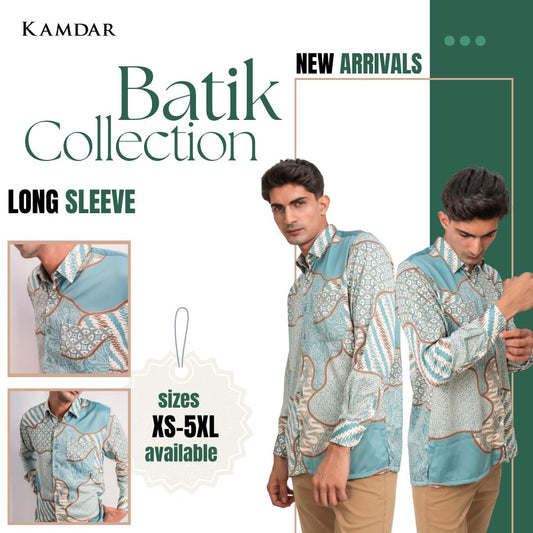 Men Batik Long Sleeve Shirt