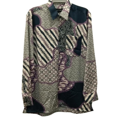 Men Batik Long Sleeve Shirt