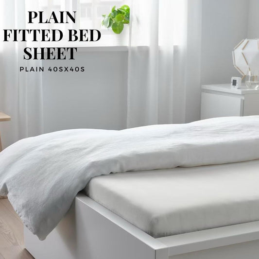Plain Fitted Bed Sheet T200