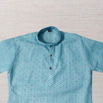 KAMDAR Aryan Kurta Set Kurta Kanak-kanak dengan Seluar Kurta Etnik Piyama untuk Lelaki, Pakaian Etnik India Mampu Milik Kapas Kurta Budak Murah Baju Deepavali Fesyen Selesa