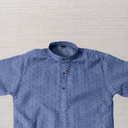 KAMDAR Aryan Kurta Set Kurta Kanak-kanak dengan Seluar Kurta Etnik Piyama untuk Lelaki, Pakaian Etnik India Mampu Milik Kapas Kurta Budak Murah Baju Deepavali Fesyen Selesa