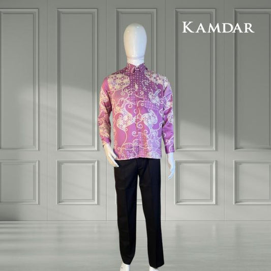 Rosita Long Sleeve Satin Batik Shirt