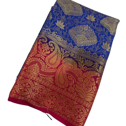 Kanjeevaram Brocade Art Silk Sari