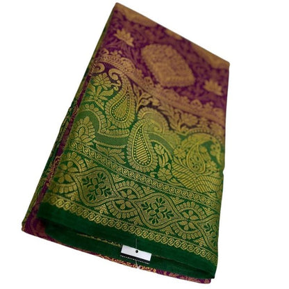 Kanjeevaram Brocade Art Silk Sari