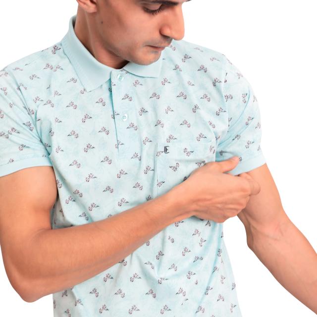 Men Dot Polo T-Shirt