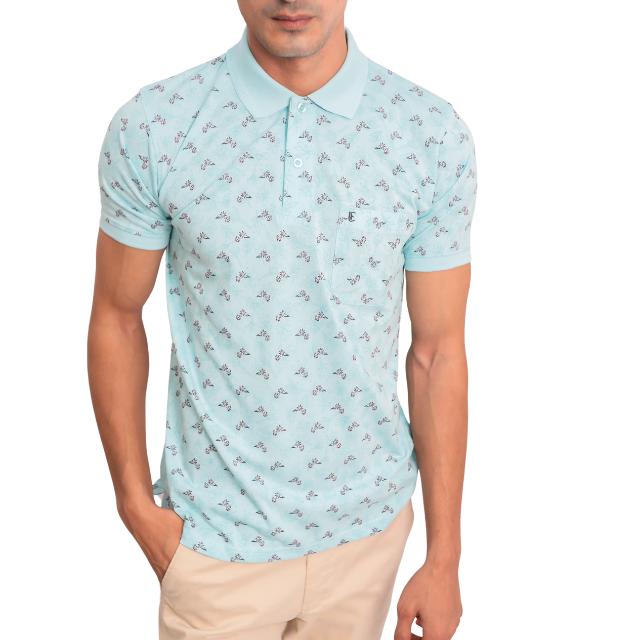 Men Dot Polo T-Shirt