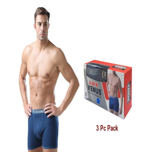 Lux Venus Men Cotton Boxer Briefs 3 Pieces/Pack