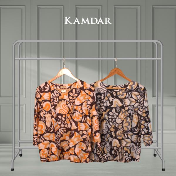 KAMDAR Izzati Printed Blouse FREE SIZE Digital Print 100% COTTON BLOUSE Moden Terbaru 2024 Style Murah Aesthetic stylish Raya Kemeja Perempuan Cotton Casual Floral Baju Wanita Muslimah 