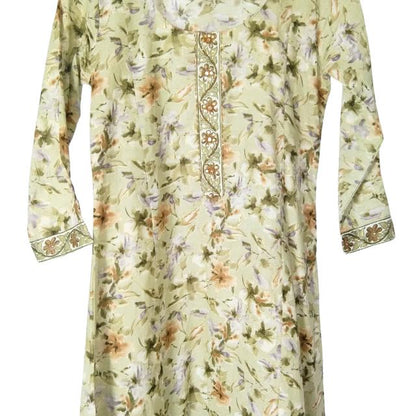KAMDAR Cotton Chikan Bordir Kurti Readymade untuk Wanita (S - 3XL) Plus Sizes Ketibaan Baru Cantik &amp; Trendi Traditional Top Wear Dress Lengan Dusty Pink Deepavali Fesyen