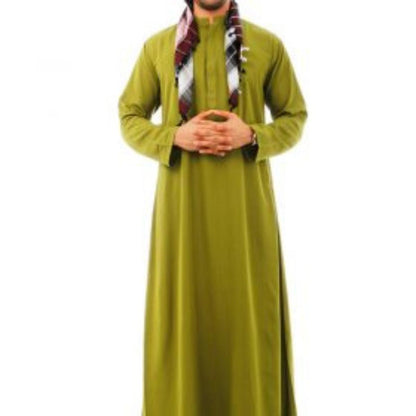 KAMDAR Juma'art Long Jubah Lelaki Dewasa Lengan Panjang Size XS-3XL, Plus Size Kain Jubah/Kain Tebal/Lelaki Muslim 