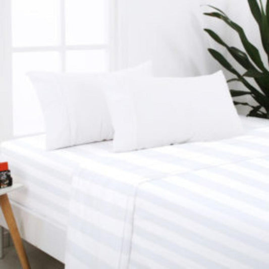 Flat Bed Sheet 1 Inch Stripe