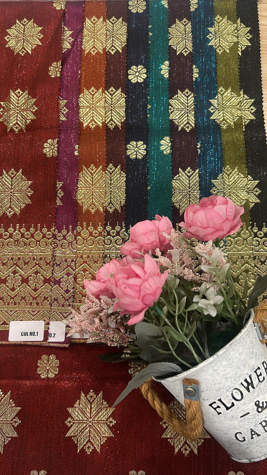 Wafiy Metallic Songket 44"