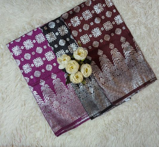 One Tone Metallic Songket 44"