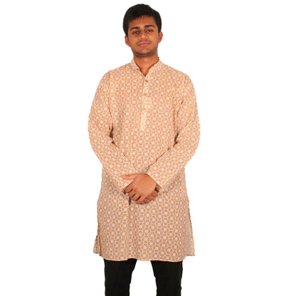 Arrow Square Print Men's Kurta