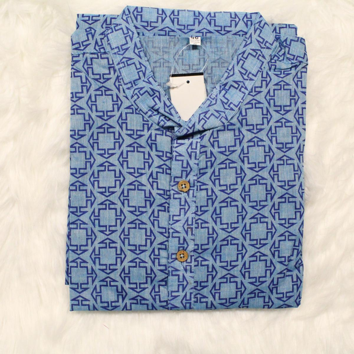 Arrow Square Print Men's Kurta