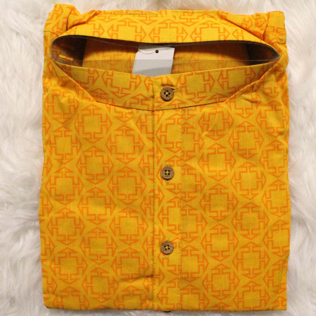 Arrow Square Print Men's Kurta