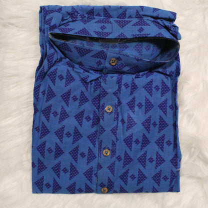 Arrow Square Print Men's Kurta