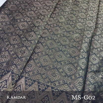 Pusaka Desa Metallic Songket 44"