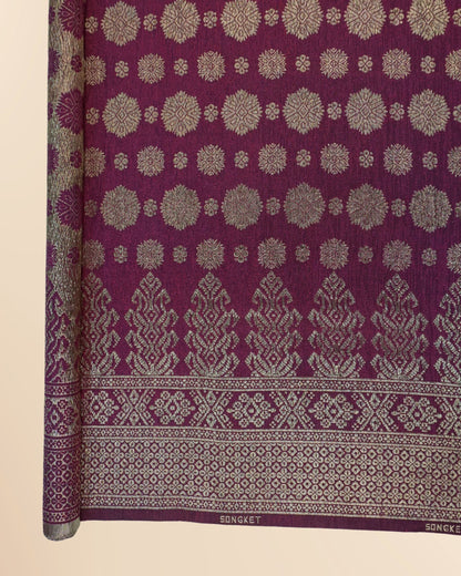 Cyberpunk Gold Metallic Songket 44"