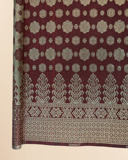 Cyberpunk Gold Metallic Songket 44"