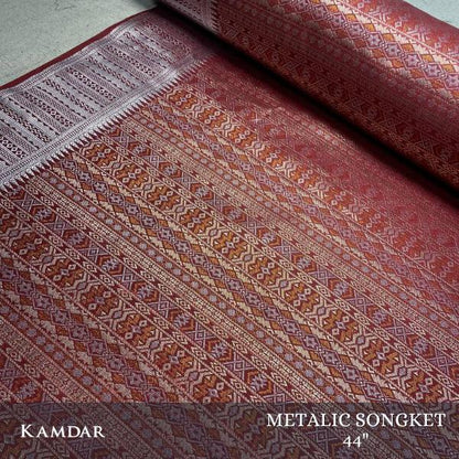 Multicolour Metallic Songket 44'"
