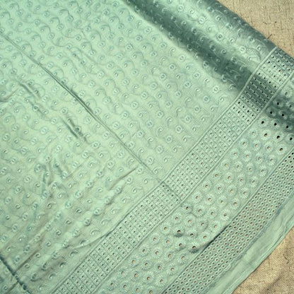 Abstract Stitch Cotton Satin 44"