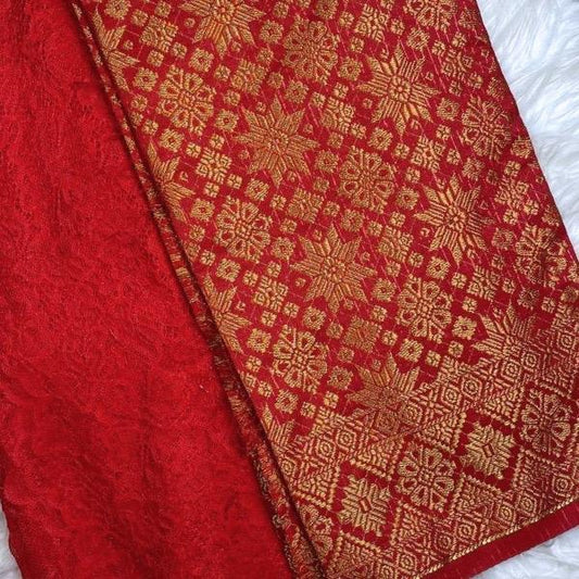 Vienna Lace Embroidery & Metallic Songket Combo