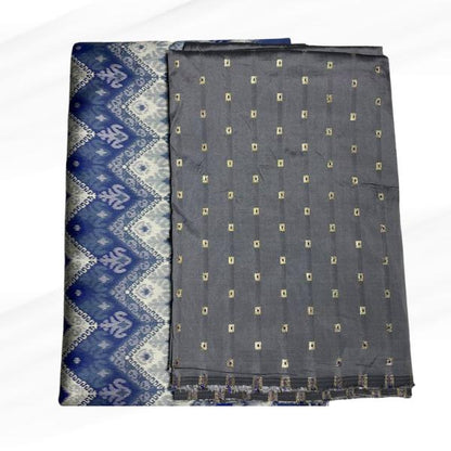 Tafetta Meena Butti and Ikkat Jacquard Combo Set