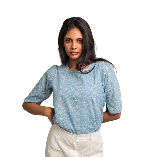 Women Blouse in Blue
