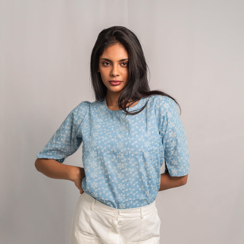 Women Blouse in Blue