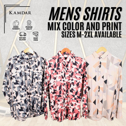Men Long Sleeve Printed Shirt