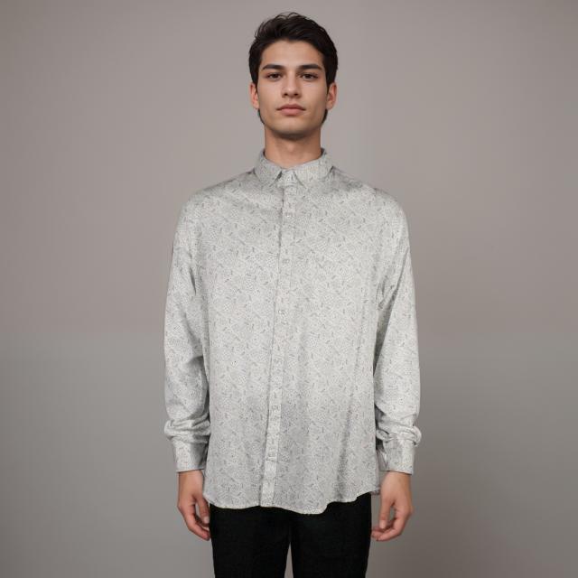 Men Long Sleeve Printed Shirt
