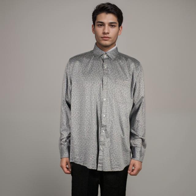 Men Long Sleeve Printed Shirt