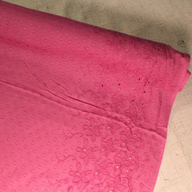 Leaf Spot Chikan Uragiri Embroidery 44"
