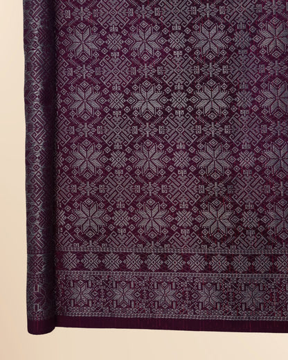 Metallic Silver Songket 44"