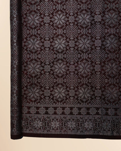 Metallic Silver Songket 44"