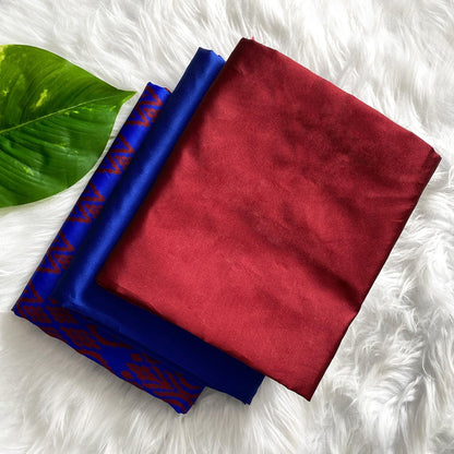 Plain Taffeta with Matching Parrish Jacquard Combo Set