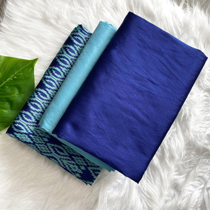 Plain Taffeta with Matching Parrish Jacquard Combo Set