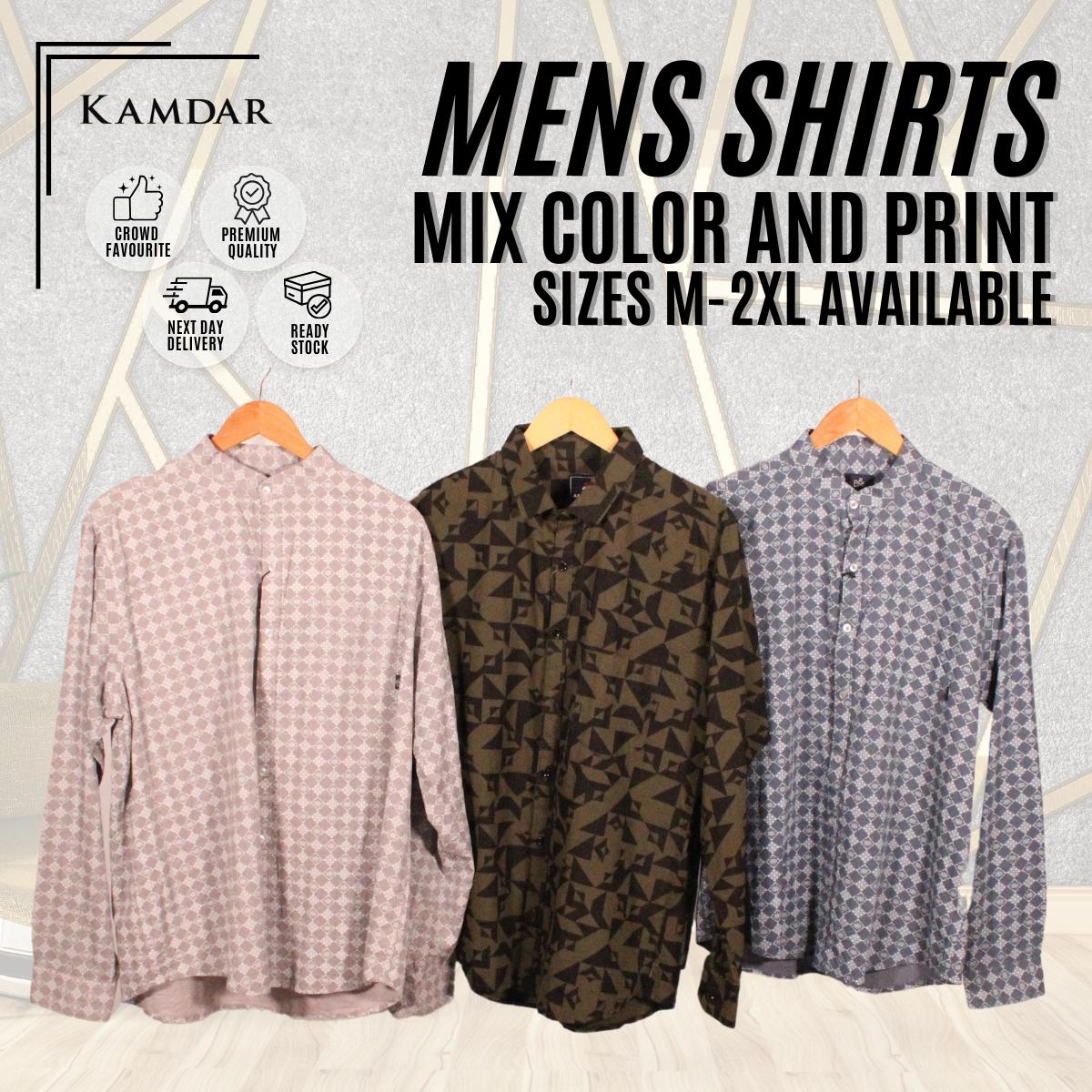 Men Long Sleeve Printed Shirt