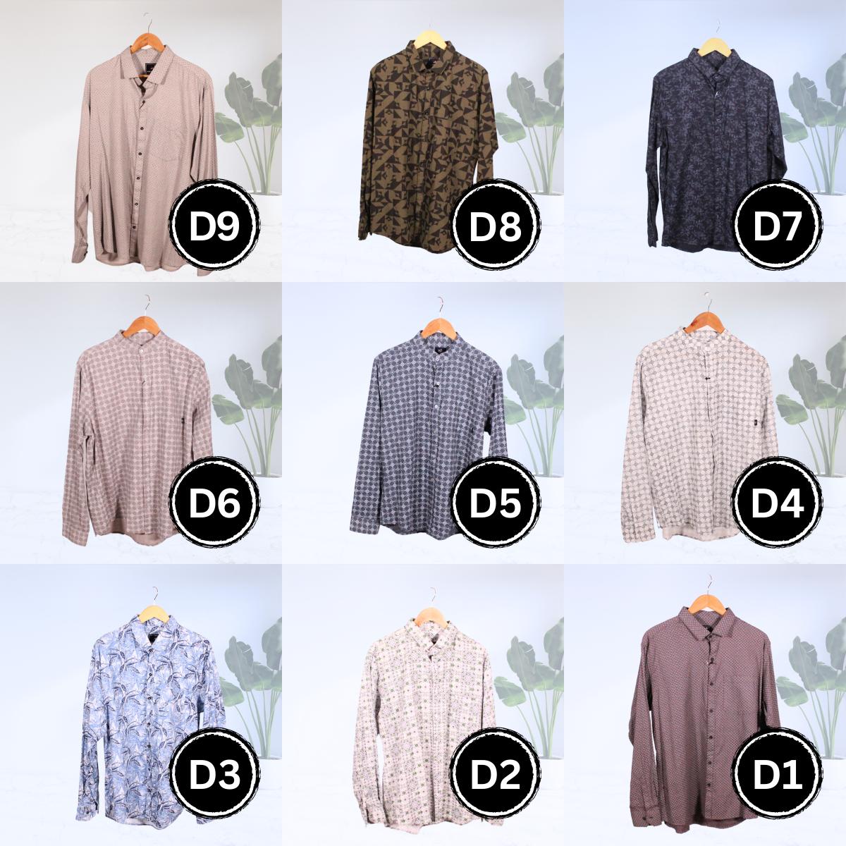 Men Long Sleeve Printed Shirt
