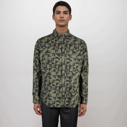 Men Long Sleeve Printed Shirt