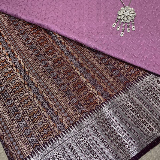 Fusion Jalur Songket and Mix Cotton Embroidery Combo Set