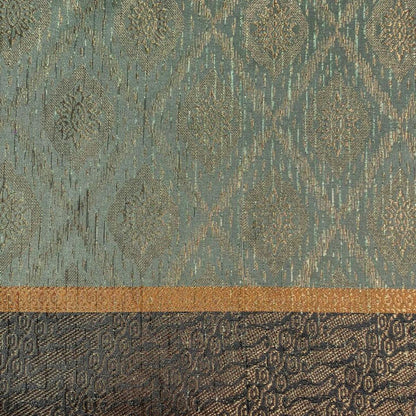 Pastel Border Songket with Mix Cotton Embroidery Combo Set