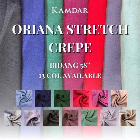 Oriana Italian Stretch Crepe 58''