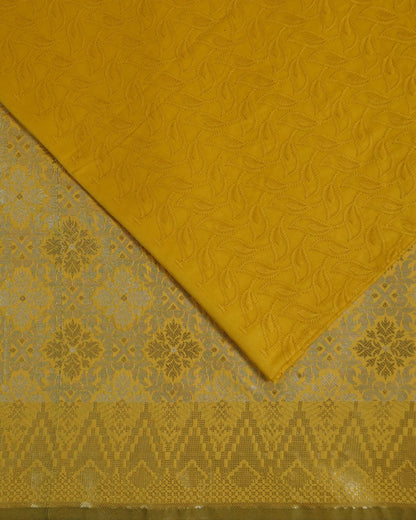 Embroidery Satin with Jacquard Combo Set
