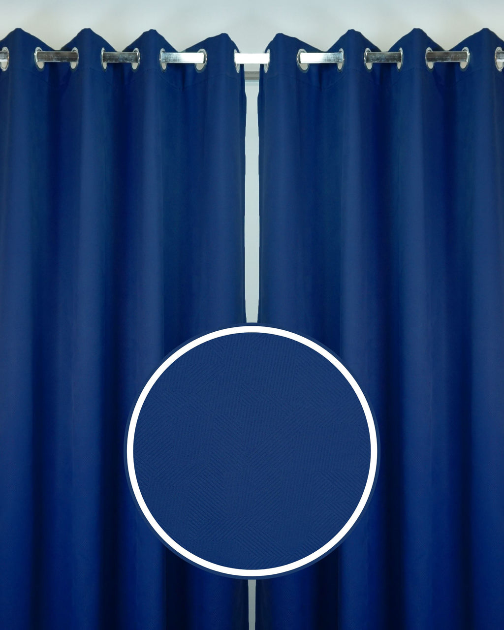 Rubina Dimout Fabric Ring Curtain (Ready Made)