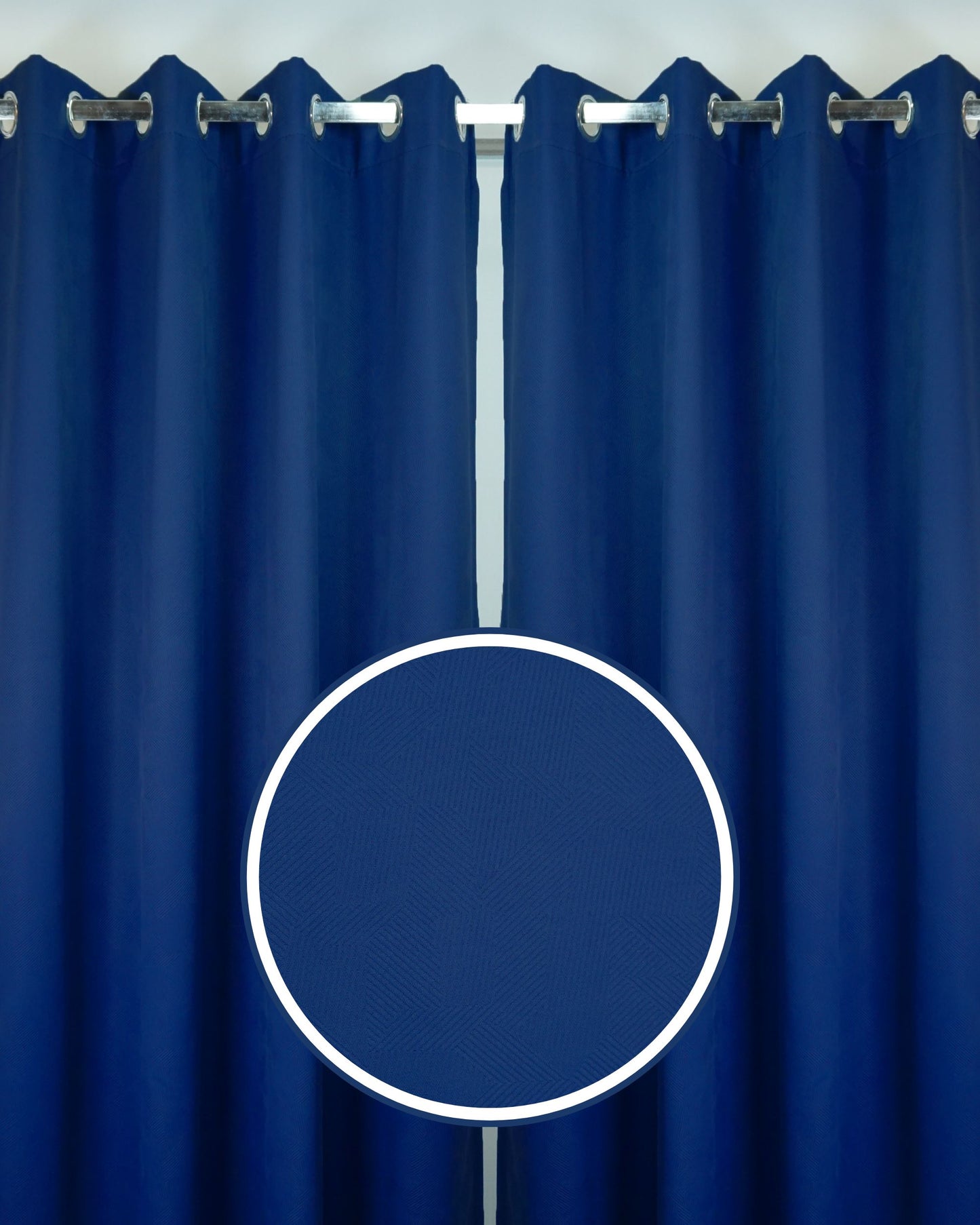 Rubina Dimout Fabric Ring Curtain (Ready Made)